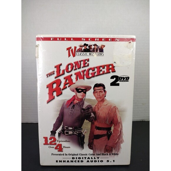 The Lone Ranger 12 Episodes DVD 2004 2-Disc Set NEW Classic Western TV Show DVD - Picture 1 of 4